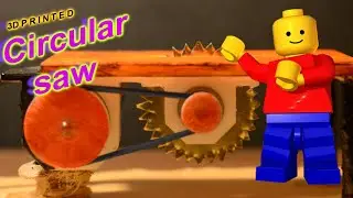 3d printed miniature circular saw for cutting biscuits, and other stuff