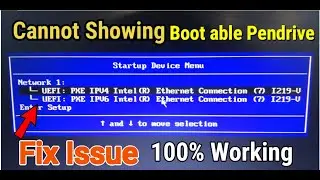 bootable pendrive not showing on lenovo think center