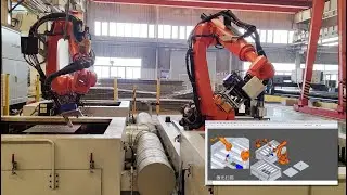 Kuka robot Free Teaching Bevel cutting and grinding(Free program robotic bevel cutting solution)