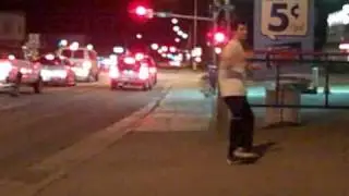 Andrew Kerosky Practicing on the Streetcorner 2