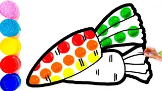Bolalar uchun sabzi chizish|Drawing carrots for children|Рисование морковки для детей