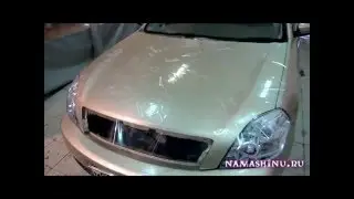 защитная пленка на автомобиль Nissan Teana. защита капота антигравийной пленкой