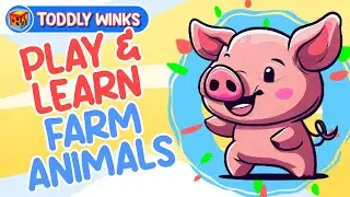 Toddly Winks│Learning Animals│Educational and Fun Puzzle Board and Nursery Rhymes