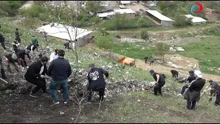 Тысячи жителей города Буйнакска вышли на общереспубликанский субботник