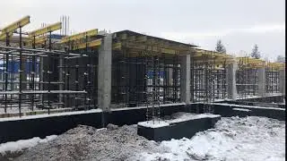 Клановая объемная опалубка Black в аренде. Строительство трибуны стадиона.