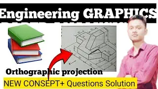Orthographic questions// Engineering graphics ka most imp topic