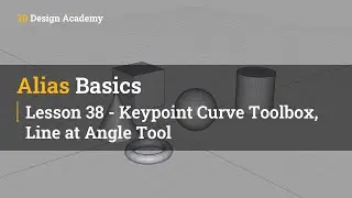 Autodesk Alias Basic Tutorials 38 - Keypoint Curve Toolbox, Line at Angle Tool