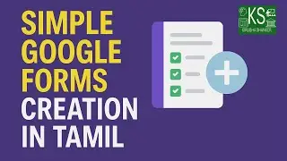 Simple Google Forms Creation in Tamil @Kirubhashanker  #forms #googleform