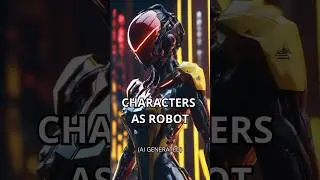 Ai draws characters as robots #ai #robot #aigenerated #aiart #aiartcommunity #aiartist