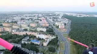 Полеты над Солигорском на аэрошюте