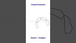 Magical Rearrangement | Hinged Dissection | Square to Octagon