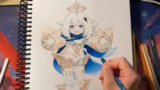 Genshin Impact- Paimon Drawing Timelapse