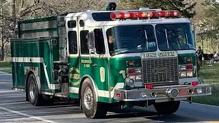 Long Green Volunteer Fire Company Engine 382 Responding to an 8 Alarm Brush Fire 04/04/23