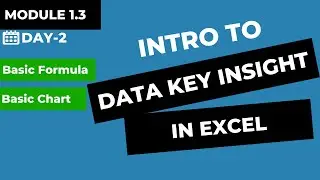 Finding Data Key Insight in Excel using Chart and subtotal