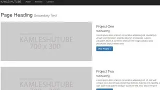 Bootstrap Layout Tutorial - 1 Column  Layout