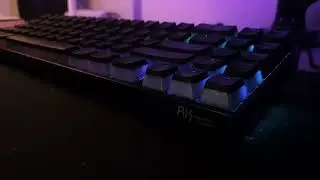 Royal Kludge RK71 with keycap swapped & Glorious Model O - Matte Black
