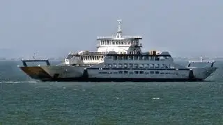 Как причаливает паром Крым - Анапа: время в пути 20 мин Июль 2015
