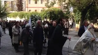 Athens Chapel of Agioi Anargyroi Makrigianni str feast day procession.