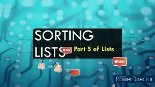 Sorting Lists & Using 'reverse()' Func. in Python - Lists Part 5