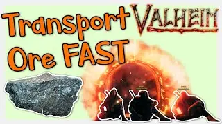 Transporting Ore Instantly without Portals in Valheim 