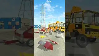 Очень страшная авария автобуса и ваза /Ваз Краш тест симулятор 2/ #савченкоплей #симулятор