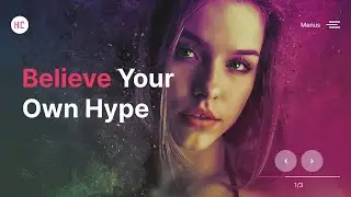 Figma Animated Banner with animated menus | Figma Animation Interaction