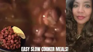 Slow Cooker Red Beans with Polish Sausage Peppers & Onions! Just in Time for Fall! #slowcookermeals
