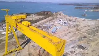 Очередное видео о строительстве сухого дока в г. Большой Камень.