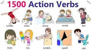 1000 action verbs | part 2 | easy English vocabulary | 1000 common action words