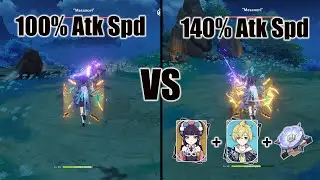 Mika Join Wanderer Team - Full Atk Speed buff - Genshin impact