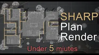 How to Render Architecture Floor Plans UNDER 5 MINUTES Using Photoshop