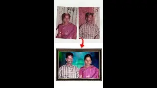 How to Old Photo to New Photo Frame Makeing #viral #trending #shortsviral #art #flexprint #telugu