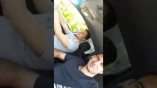Поем с Лехой в Машине.Ржач