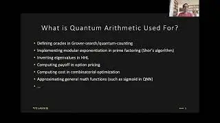 Advanced Quantum Arithmetics with Matan Vax from Classiq @ WOMANIUM QUANTUM + AI 2024