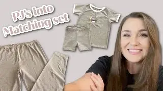 Thrifted Pj Pants into 3T Matching Set | Thrifted Make Over