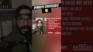 Dynasty fantasy football strategies! #dynastyfootball #dynastyadvice #dynastytrades #dlf #nfl #dart