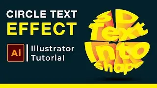 How to make 3D text effects in adobe illustrator #tutorial #design