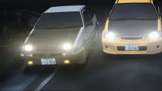AE86 vs. EK9 Demo - [Eurobeat Removed] - (Initial D Fourth Stage)