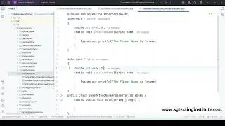 Core Java OOPS Part - 48 | Interface | Interfaces contains Same Static Method Names and Signature