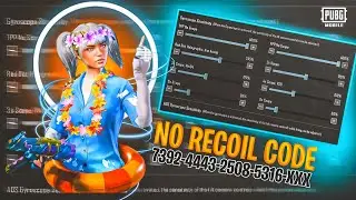 Pubg Mobile/BGMI 2024 🔥 New Best Sensitivity Code + Control settings in Update 3.4 Sensitivity 2024