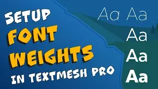 How to correctly use font weight and font styles in Unity TextMeshPro