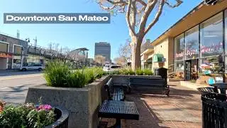 Downtown San Mateo | Real-Time Walk (No Music)