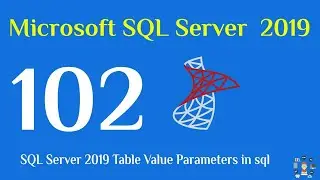 102- SQL Server 2019 Table Value Parameters in sql