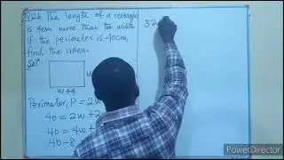 WAEC JUNE 2023 MATH EXAM || Question 12(b) on Mensuration 1 || Area and Perimeter of a Rectangle