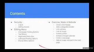 Google Sites: Basics Training