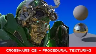 Procedural texturing and rendering CGI model