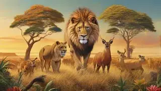 Harmony in the Wild Unlikely Friendship Lion and Deer Transforms the Savanna Ecosystem Animation