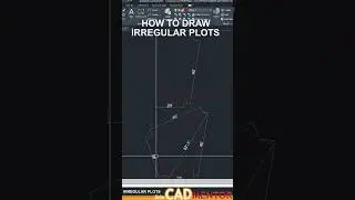 How to Draw Irregular PLOT #39 | AutoCAD tutorial for beginners | AutoCAD basics