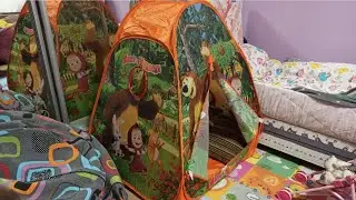 Обзор покупок. Делаю окна в детской палатке.