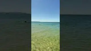 Море и пляж в Витязево 21 июня 2024. Вода ледяная!